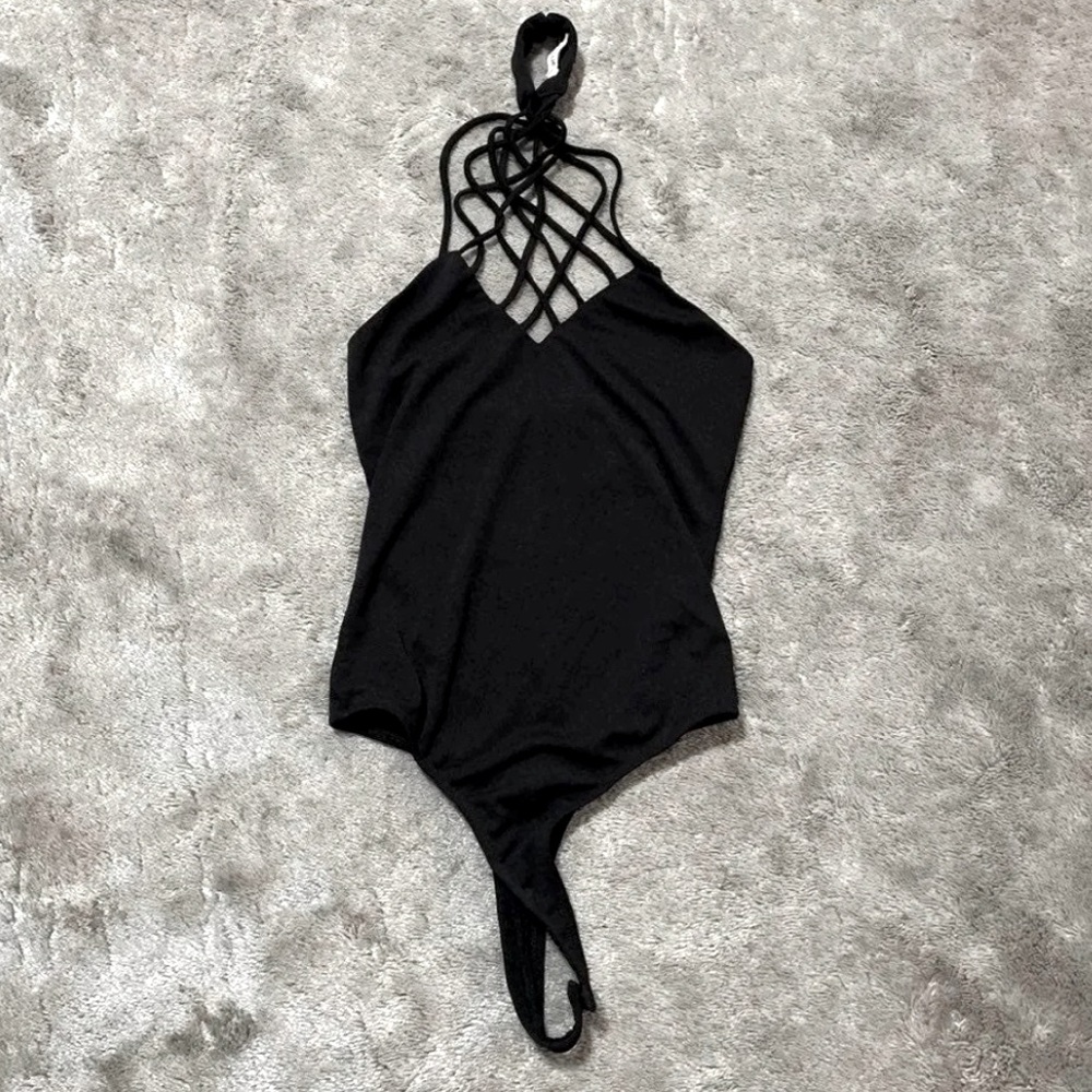 One Piece Halter Bodysuit